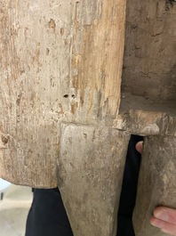 Een grote gepolychromeerde eikenhouten Christus, Vlaanderen, 1e kwart 16e eeuw