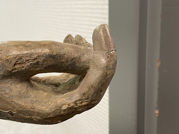 Een grote gepolychromeerde eikenhouten Christus, Vlaanderen, 1e kwart 16e eeuw
