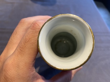 Three Chinese vases with Cultural Revolution design, one dated 1972