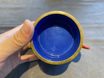 Six Chinese red lacquer pieces with Cultural Revolution design