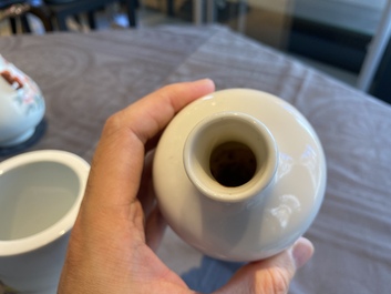 Four Chinese porcelain wares with Cultural Revolution design