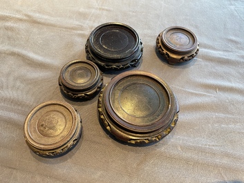 Six Chinese red lacquer pieces with Cultural Revolution design