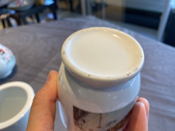 Four Chinese porcelain wares with Cultural Revolution design