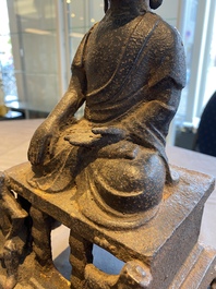 Grand Bouddha en fer de fonte, Chine, Ming