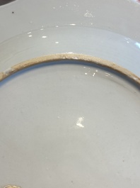 Drie paar Chinese famille rose borden, Qianlong
