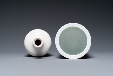 Four Chinese porcelain wares with Cultural Revolution design
