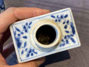 14 Chinese blue and white tea wares, Kangxi and later