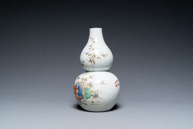 Three Chinese Cultural Revolution vases, one signed Cheng Guang 程光, one dated 1974