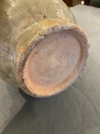 A rare Chinese Yueyao covered urn, probably Song