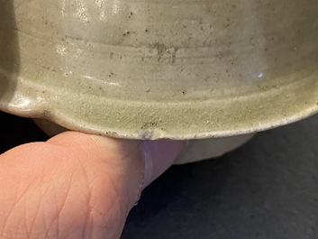 A rare Chinese Yueyao covered urn, probably Song