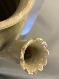 A rare Chinese Yueyao covered urn, probably Song