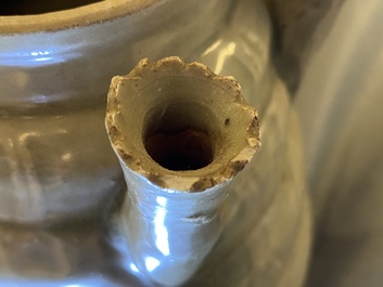 A rare Chinese Yueyao covered urn, probably Song