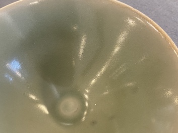 Two Chinese Longquan celadon bowls, Song or later