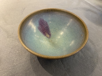 A Chinese purple-splashed junyao bowl, Song