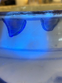 A Chinese blue and white 'dragon' vase, Shunzhi