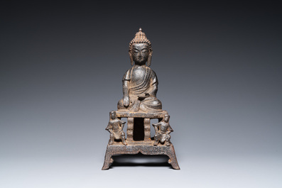 Grand Bouddha en fer de fonte, Chine, Ming