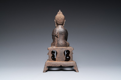 Grand Bouddha en fer de fonte, Chine, Ming