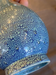 A Chinese robin's egg-glazed bottle vase, probably Qianlong