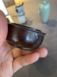 Bo&icirc;te &agrave; grillons en bois de gourde, Chine, Qing