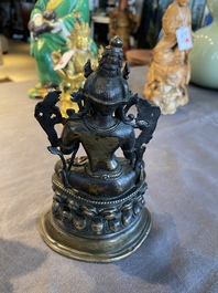 A Sino-Tibetan bronze Pala-style Tara, 18/19th C.