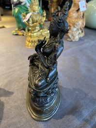A Sino-Tibetan bronze Pala-style Tara, 18/19th C.