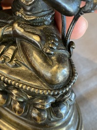 A Sino-Tibetan bronze Pala-style Tara, 18/19th C.