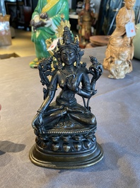 A Sino-Tibetan bronze Pala-style Tara, 18/19th C.