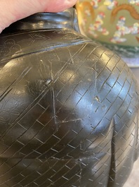 Een Chinese bronzen Boeddha, 19e eeuw