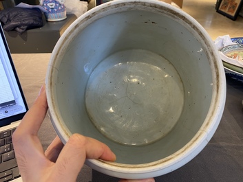 A Chinese blue and white 'Eight Immortals of the Wine Cup' (飲中八仙) bowl, Kangxi