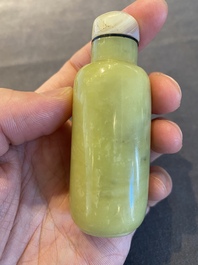 Tabati&egrave;re en jade jaune, Chine, Qing