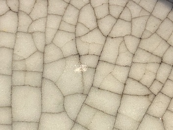 Lave-pinceaux en porcelaine de Chine &agrave; &eacute;mail flamb&eacute;, Qing