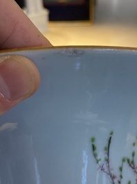 Two Chinese famille rose vases, one signed Huang Zizhen 黃子珍 and dated 1924