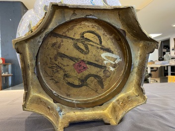 A Chinese cloisonn&eacute; '100 butterflies' jardini&egrave;re with gilt bronze mounts, 19th C.