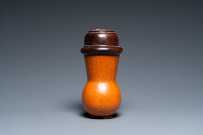 Bo&icirc;te &agrave; grillons en bois de gourde, Chine, Qing