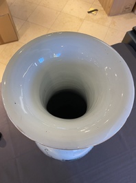 A Chinese qianjiang cai vase, signed Yu Xunmei 余恂美 and dated 1911, Tongzhi mark