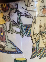 A Chinese qianjiang cai vase, signed Yu Xunmei 余恂美 and dated 1911, Tongzhi mark
