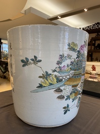 A Chinese qianjiang cai 'antiquities' jardini&egrave;re, signed Xu Pinheng 許品衡, dated 1894