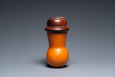 Bo&icirc;te &agrave; grillons en bois de gourde, Chine, Qing