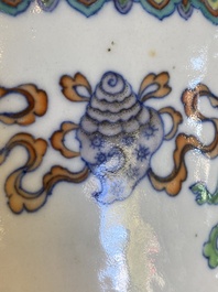 A Chinese doucai 'bajixiang' jardini&egrave;re, Qianlong/Jiaqing