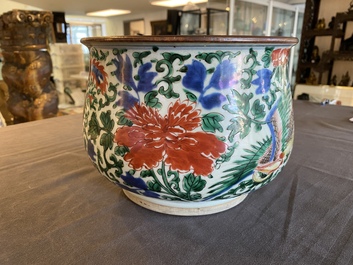 Een Chinese wucai wierookbrander met feniksen, Transitie periode
