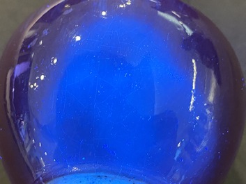 Two Chinese flamb&eacute;-glazed vases, Qing and Republic