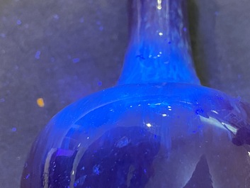 Two Chinese flamb&eacute;-glazed vases, Qing and Republic