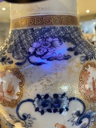 A fine Chinese famille rose 'mandarin' vase, Qianlong