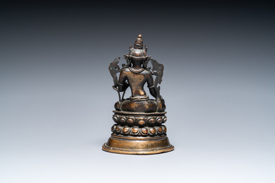 A Sino-Tibetan bronze Pala-style Tara, 18/19th C.