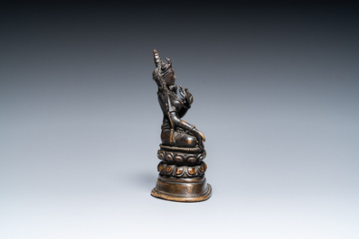 A Sino-Tibetan bronze Pala-style Tara, 18/19th C.