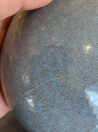 A Chinese 'bianhu' robin's egg-glazed vase, Qianlong mark, Republic