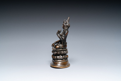 A Sino-Tibetan bronze Pala-style Tara, 18/19th C.