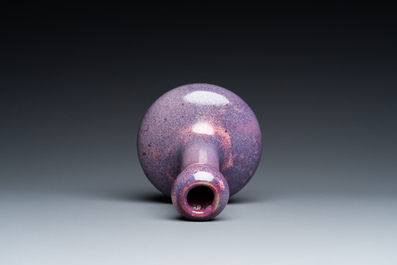 A Chinese flamb&eacute;-glazed garlic head vase, Republic