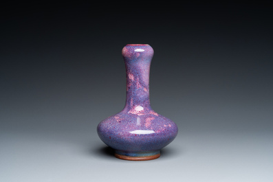 A Chinese flamb&eacute;-glazed garlic head vase, Republic