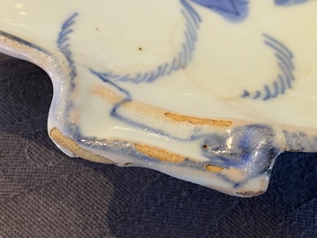 Coupe en forme de cochon en porcelaine de Chine ko-sometsuke pour le Japon, Tianqi